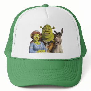 Fiona, Shrek, Puss In Boots, And Donkey Trucker Hat