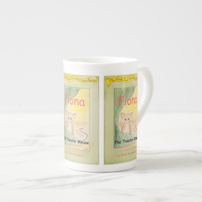 Fiona the Theater Mouse Bone China Mug (Front Right)