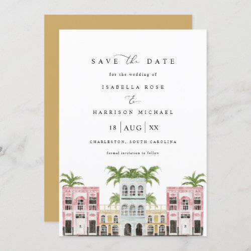 Fiona - Watercolor Charleston SC Save the Date