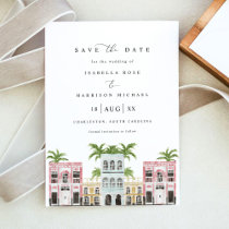 FIONA Watercolor Charleston SC Save the Date Invitation