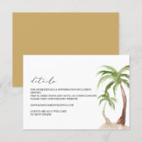 FIONA - Watercolor Palm Tree Details Enclosure