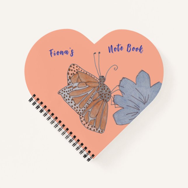Fiona's Butterfly and Flower Notebook (Front)