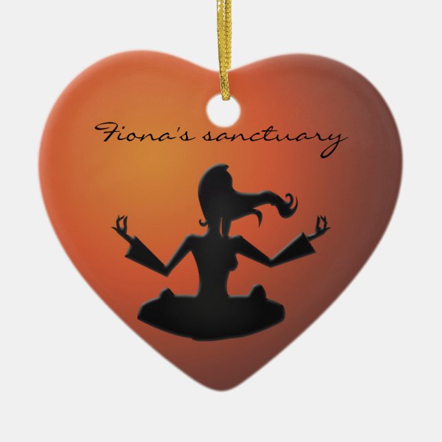 Fiona's sanctuary ceramic ornament (Front)