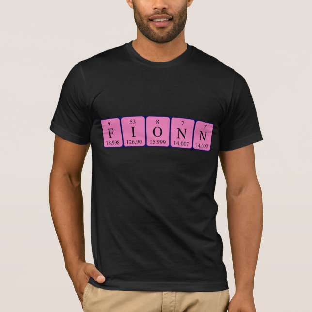 Fionn periodic table name shirt (Front)