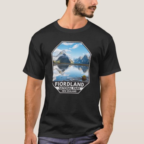 Fiordland National Park New Zealand Emblem T_Shirt