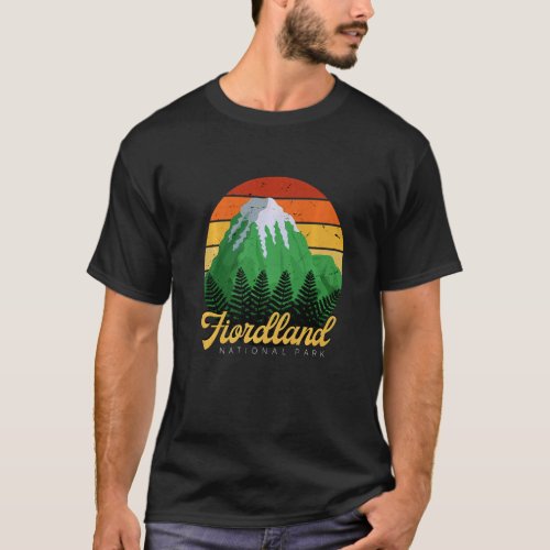 Fiordland National Park New Zealand Nature Camping T_Shirt