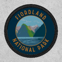 Fiordland National Park New Zealand Retro Circle