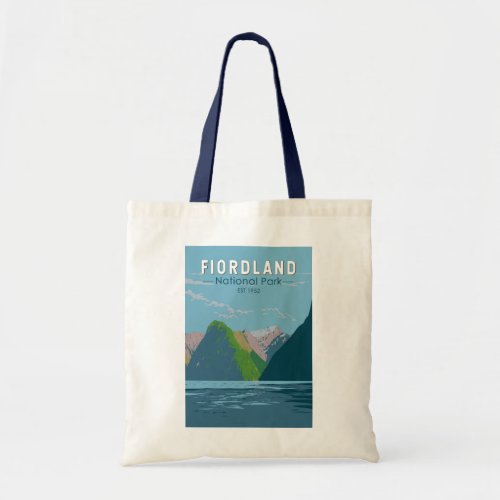 Fiordland National Park New Zealand Travel Art Tote Bag