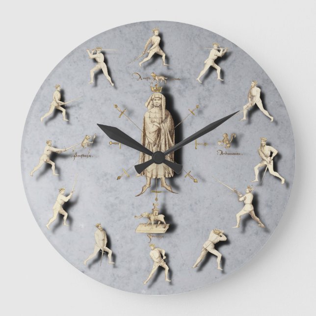 Fiore dei Liberi Wall Clock (Front)