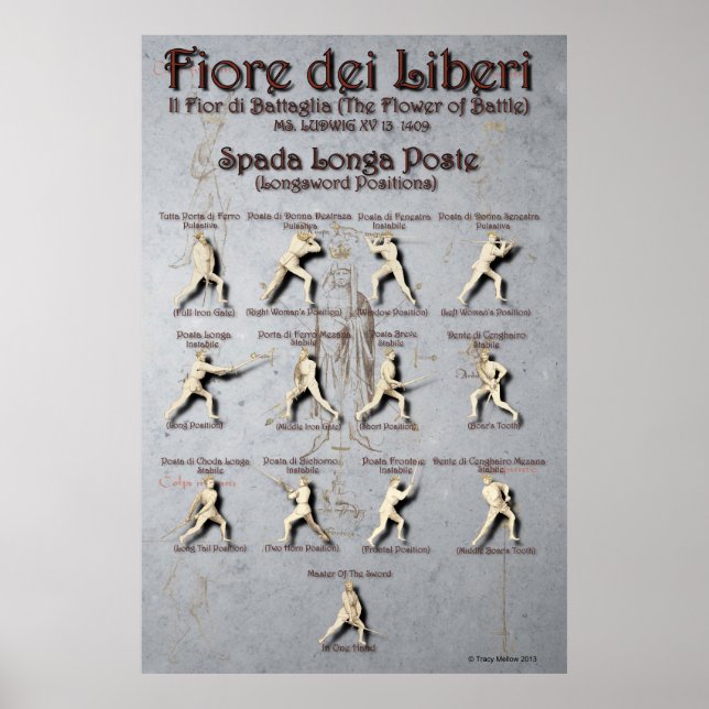 Fiore Longsword Poste Poster (Front)