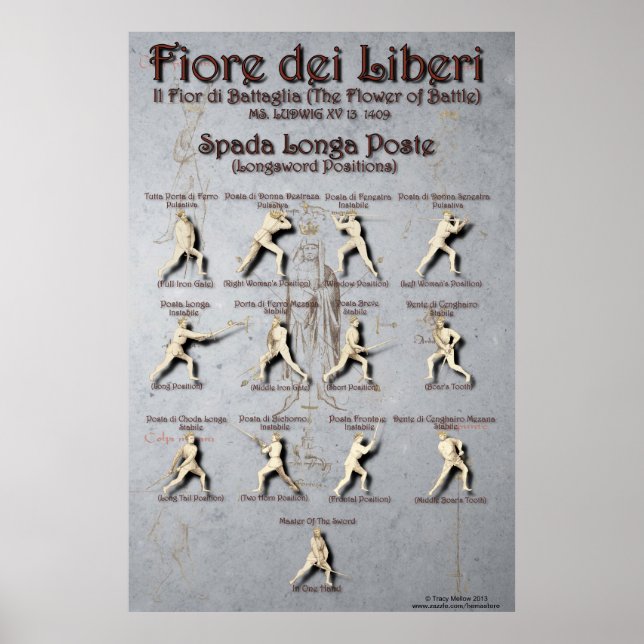 Fiore Longsword Poste Poster (Front)
