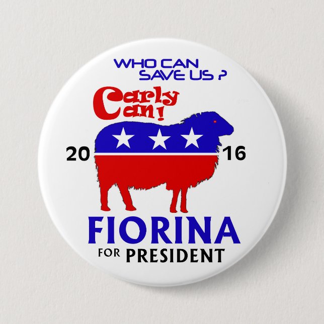 Fiorina for President 2016 Button (Front)