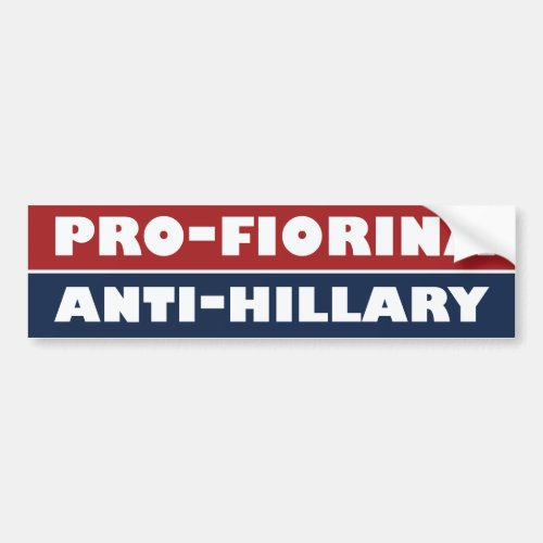 Fiorina The Anti_Hillary Bumper _png Bumper Sticker