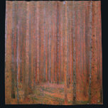 Fir Forest by Gustav Klimt Shower Curtain<br><div class="desc">Gustav Klimt - Art Nouveau artist</div>