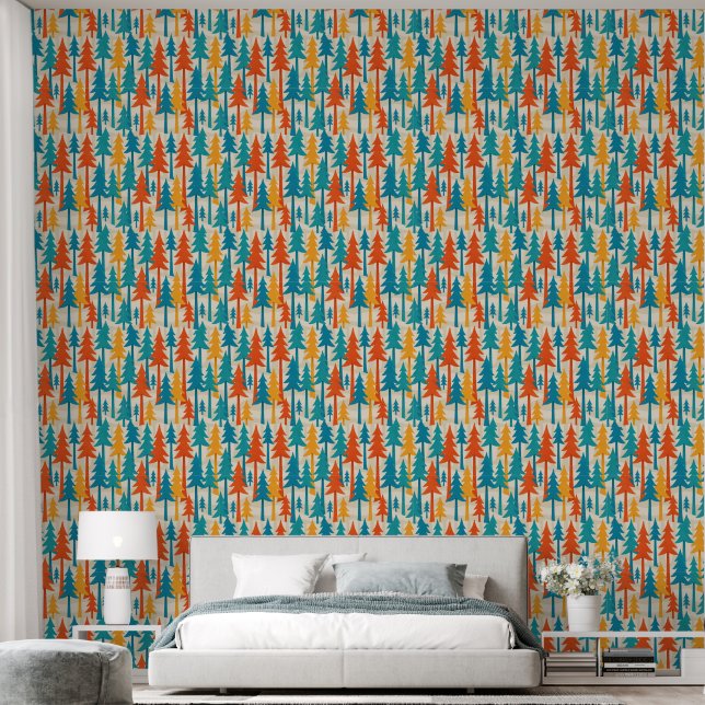 Fir forest  wallpaper  (Bedroom)
