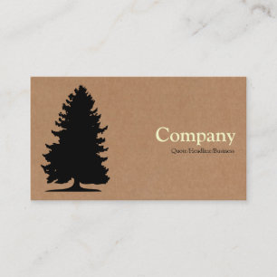 Fir Tree - Cardboard Box Business Card