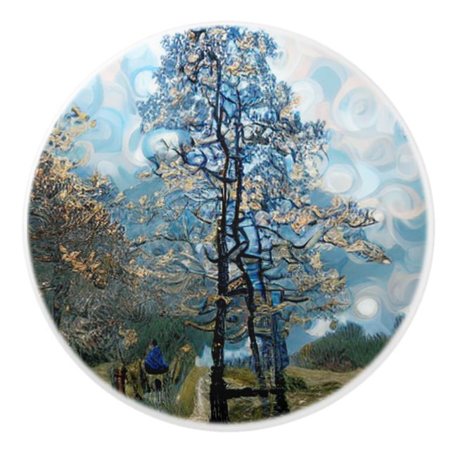 FIR TREE CERAMIC KNOB (Front)