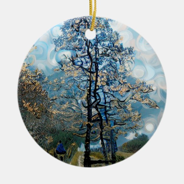 FIR TREE CERAMIC ORNAMENT (Front)
