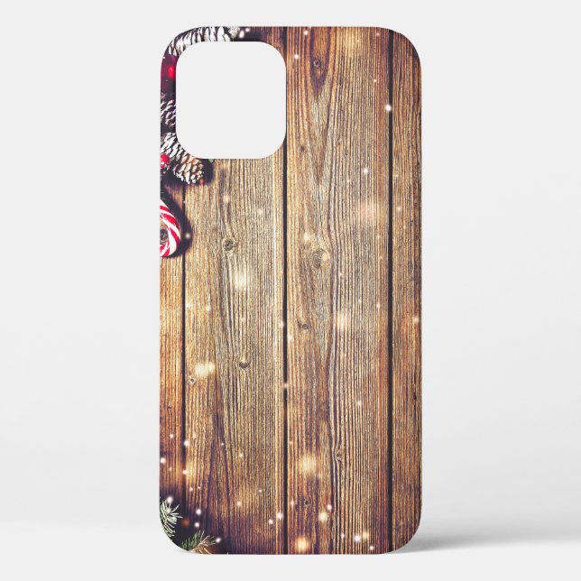 Fir Tree Christmas: Dark Wood Decoration Case-Mate iPhone Case (Back)