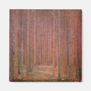 Fir Tree Forest (by Gustav Klimt) Magnet