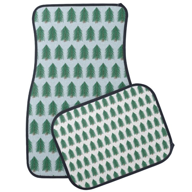 Fir Tree Forest Car Floor Mat (Set)