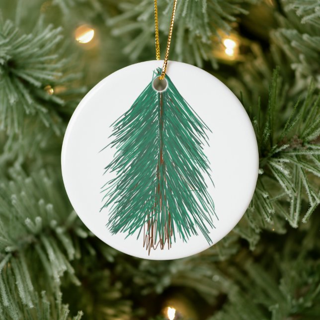 Fir Tree Forest Ceramic Ornament (Tree)