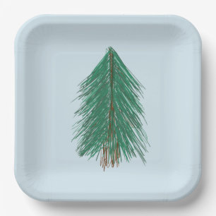 Fir Tree Forest  Paper Plates