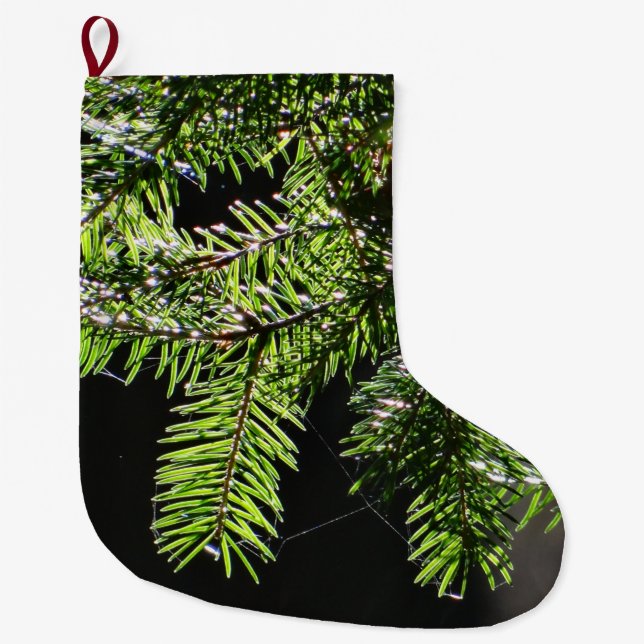 Fir tree large christmas stocking (Front)