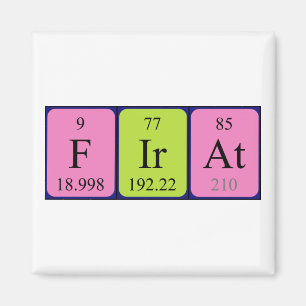 Firat periodic table name magnet