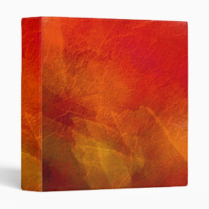 Fire - Abstract Background Art in Deep Orange Binder