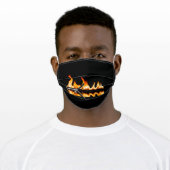 FIRE ADULT CLOTH FACE MASK (Worn)