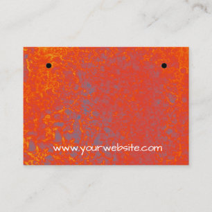 Fire Agate Earrings Display Card