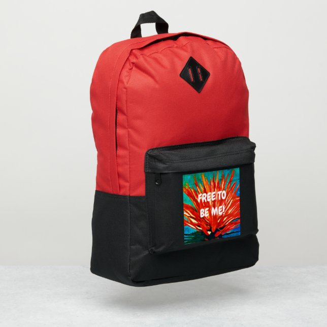 Fire Agave Backpack - Free to be me (Left Corner)