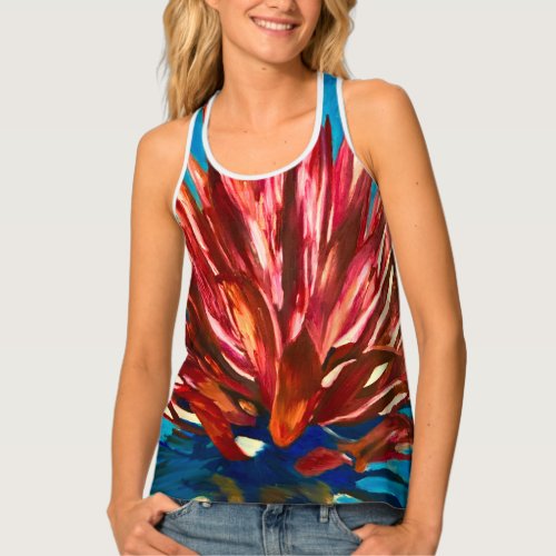 Fire Agave Racerback T_shirt Top