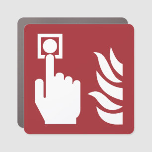 Fire Alarm Button Safety Sign