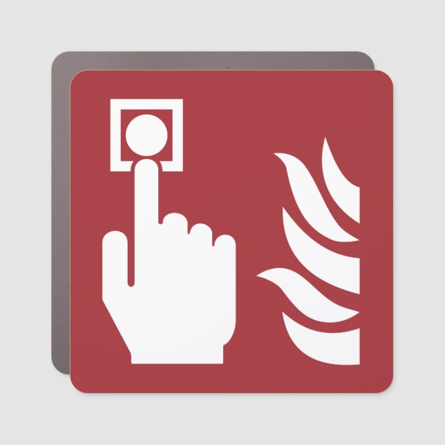 Fire Alarm Button Safety Sign (Front)