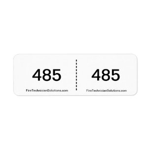 Fire Alarm Circuit Label- 485 Label