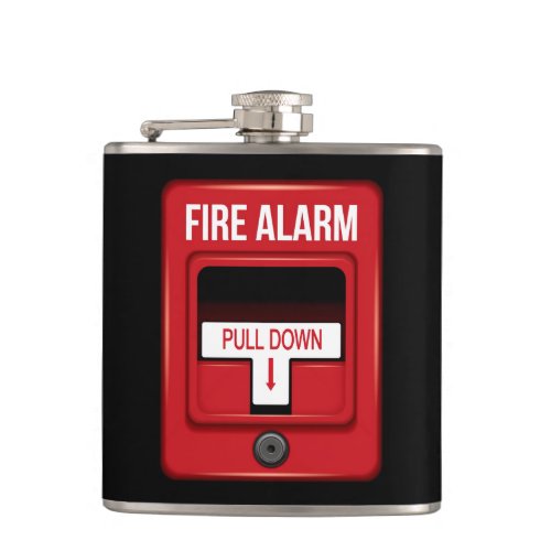 Fire Alarm Fathers Day Flask