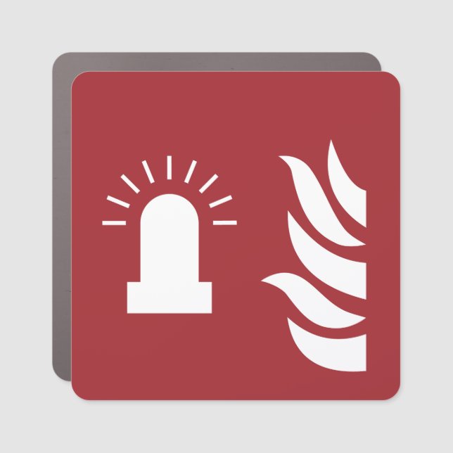 Fire Alarm Flashing Light Safety Sign (Front)