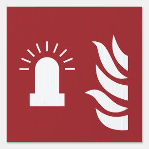 Fire Alarm Flashing Light Safety Sign