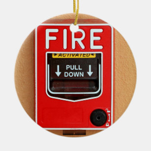 Fire Alarm Handle Ceramic Ornament