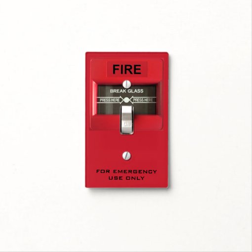 Fire Alarm Light Switch Cover Zazzle