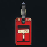 Fire alarm luggage tag<br><div class="desc">Hello and Welcome this design represents a local fire emergency alarm.</div>