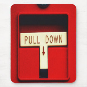 Fire alarm mouse pad