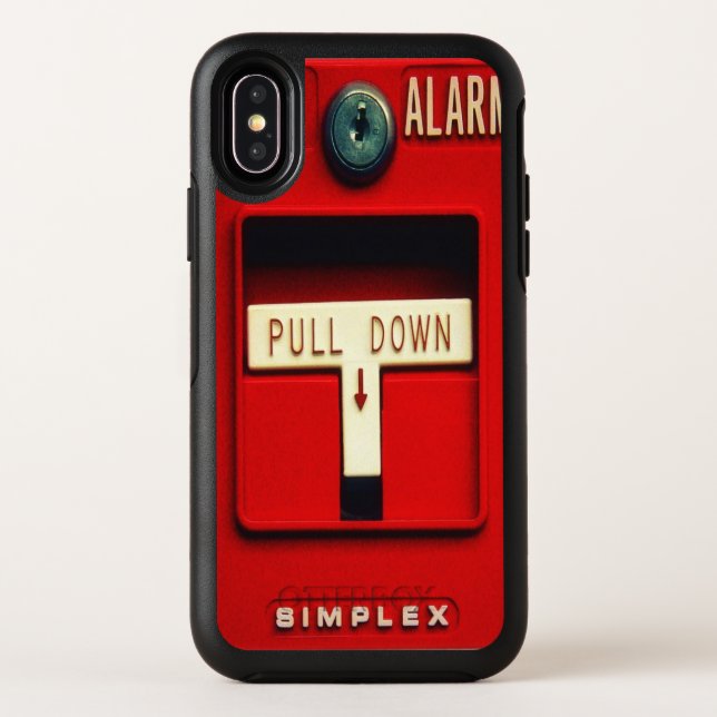 Fire alarm otterbox iPhone case (Back)
