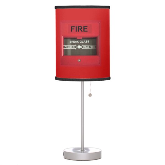 Fire Alarm Table Lamp (Left)