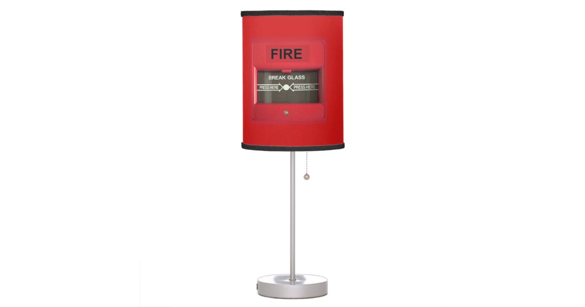 Fire Alarm Table Lamp