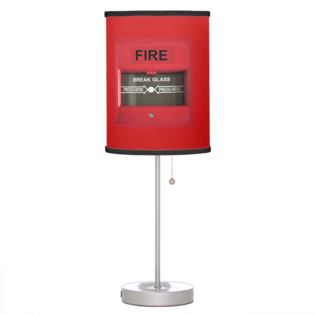 Fire Alarm Table Lamp (Left)