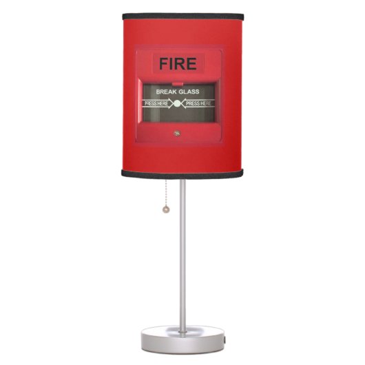 Fire Alarm Table Lamp (Right)