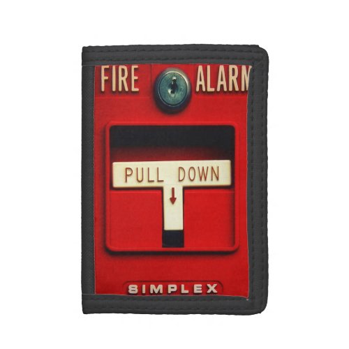 Fire alarm trifold wallet